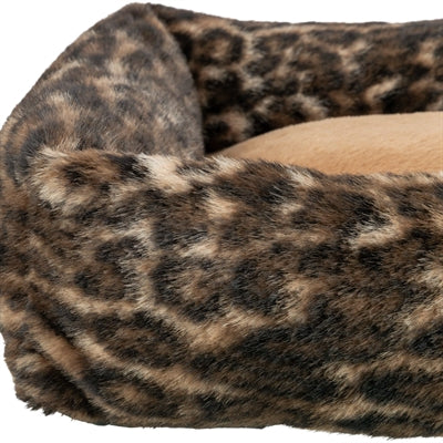 Trixie dog bed Leo angular leopard print brown