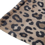 Trixie dog blanket Leo soft plush leopard print brown