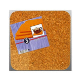 No brand cork pan coasters 19 cm set of 3