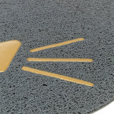 Trixie kattenbakmat kattenkop pvc lichtgrijs