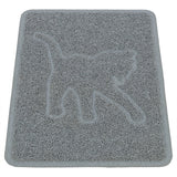 Trixie litter box mat cat silhouette PVC light grey