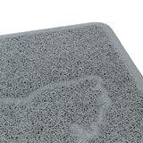 Trixie litter box mat cat silhouette PVC light grey