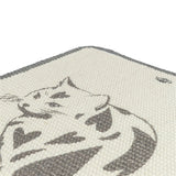 Trixie krabmat met print taupe