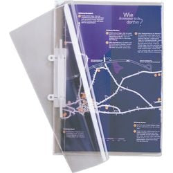 Durable A4 transparent filing fasteners
