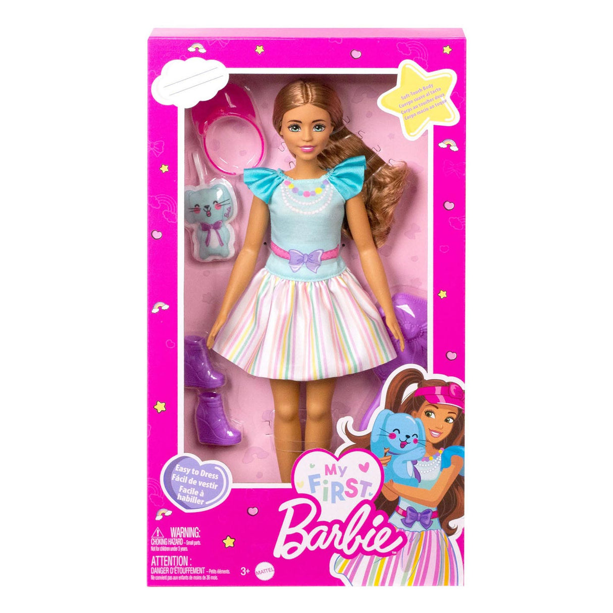 Mattel moje první brunetka s kotě