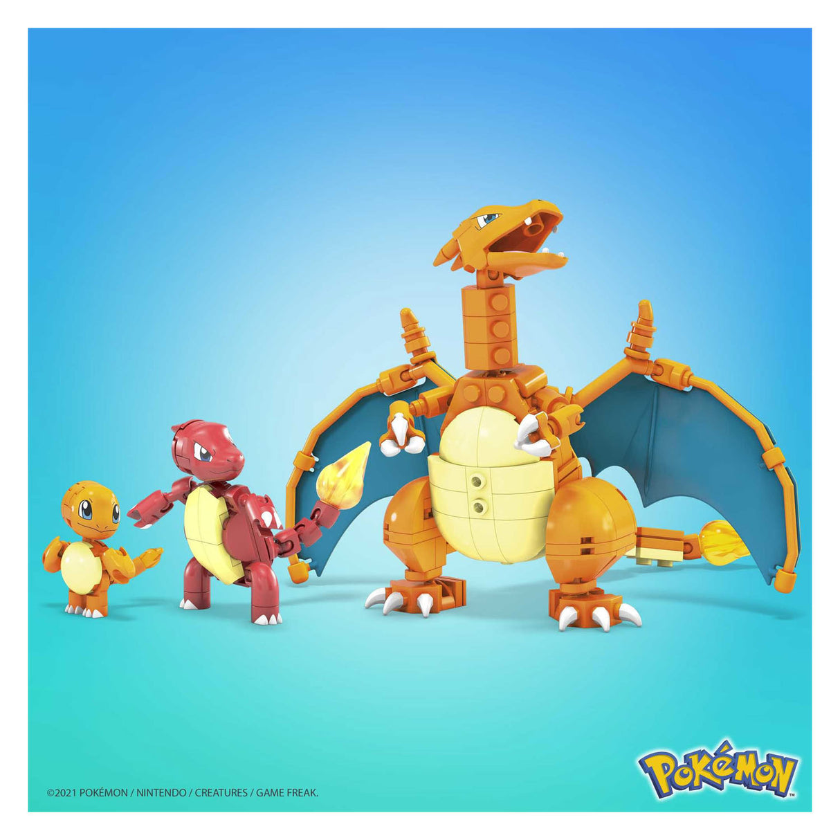 Mattel Mega Consutux Pokémon Bouwset Charmander Evolution