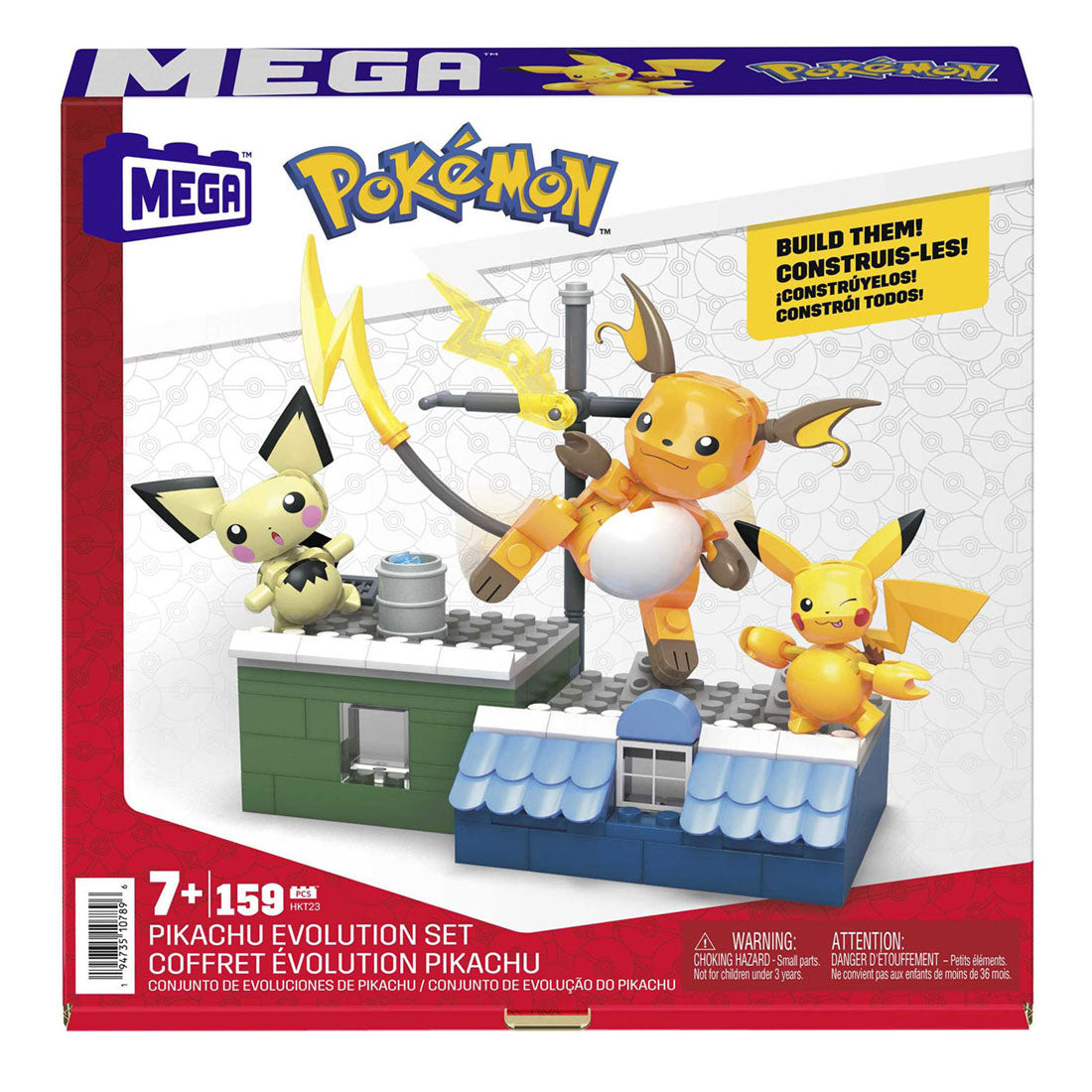 Mattel Mega Constux Bouwset Pikachu Evolution