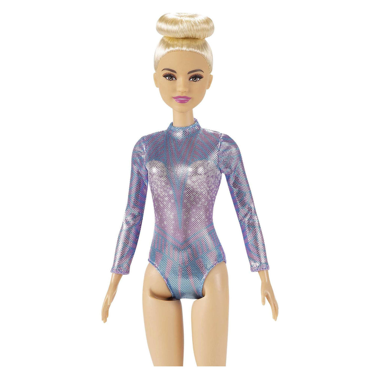 Mattel barbie ritminės gimnastikos lėlė blondinė + aksesuarai