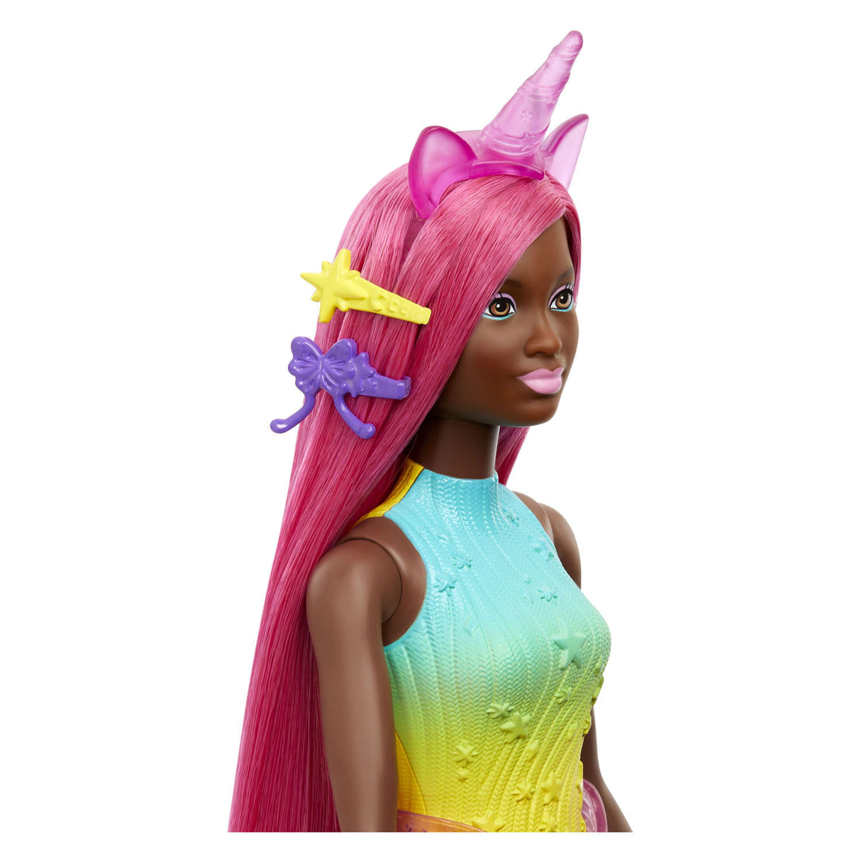 Mattel Fashion Doll Mermaid con capelli lunghi rosa