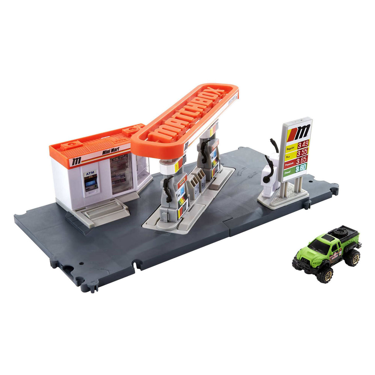 Mattel Matchbox Action Driverse Gas Station play set