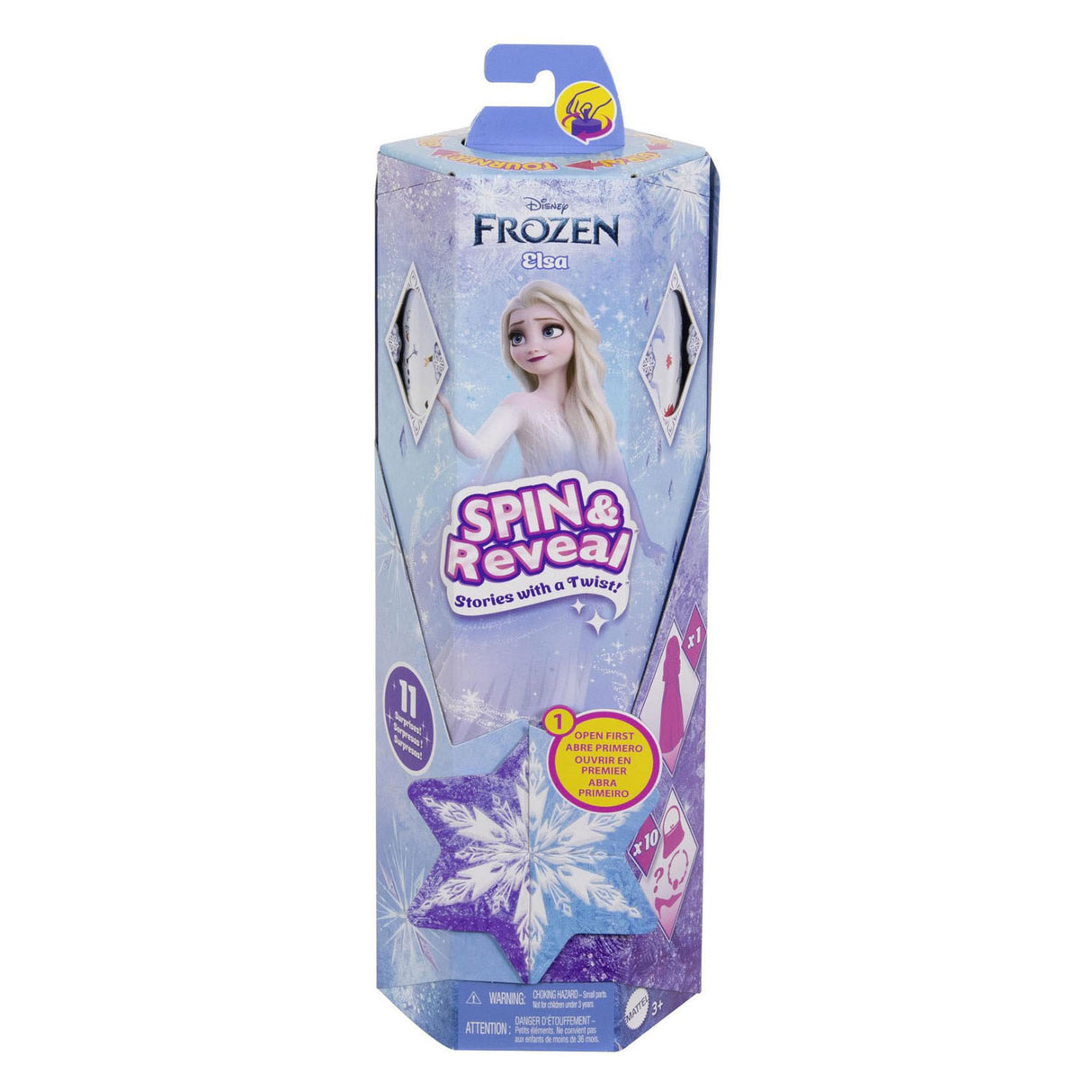 Disney Frozen Dinsey Frozen Spin e Reveal Pop Elsa