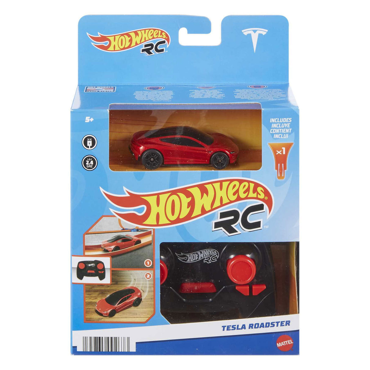 Hot Wheels RC Tesla Roadster Steerable car