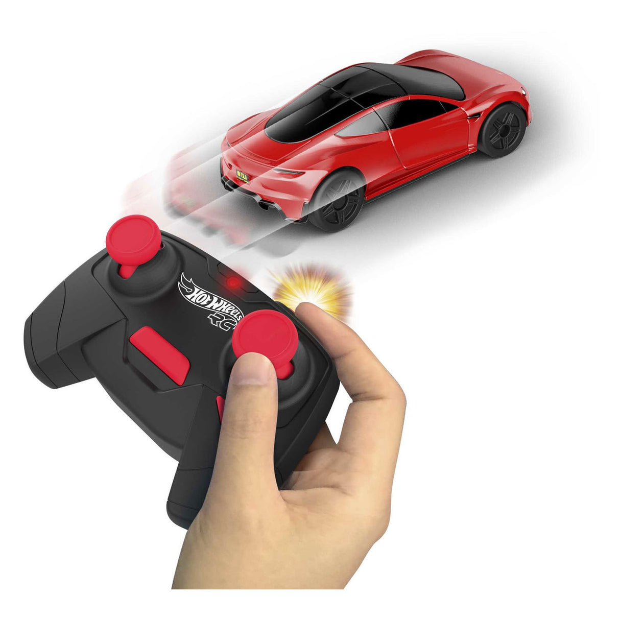 Hot Wheels RC Tesla Roadster Steerable car