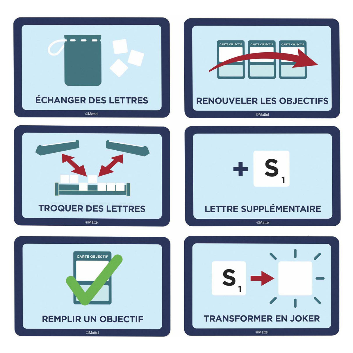 Mattel game Scrabble French
