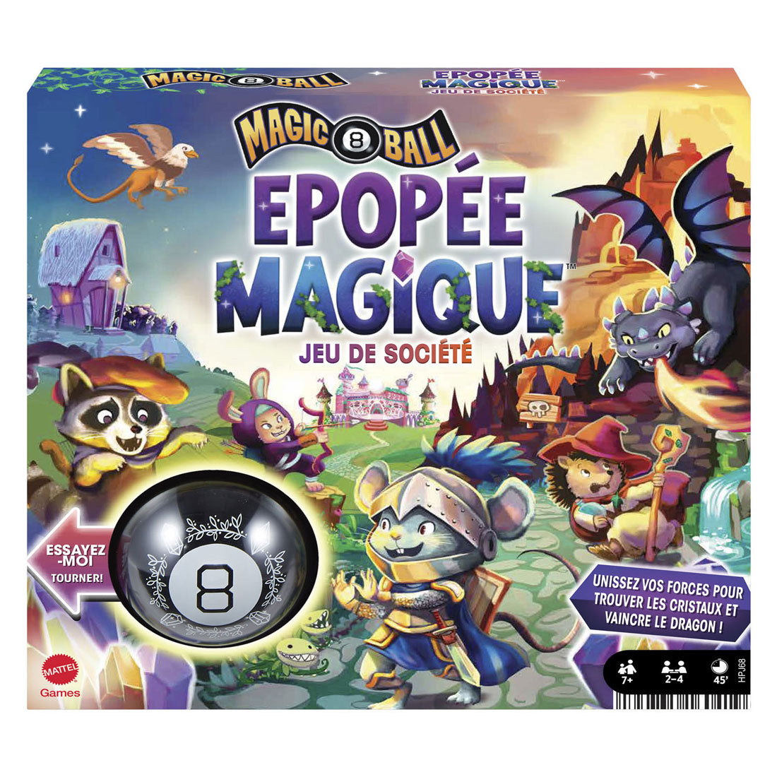 Mattel Magic 8 Ball Board Game - francese