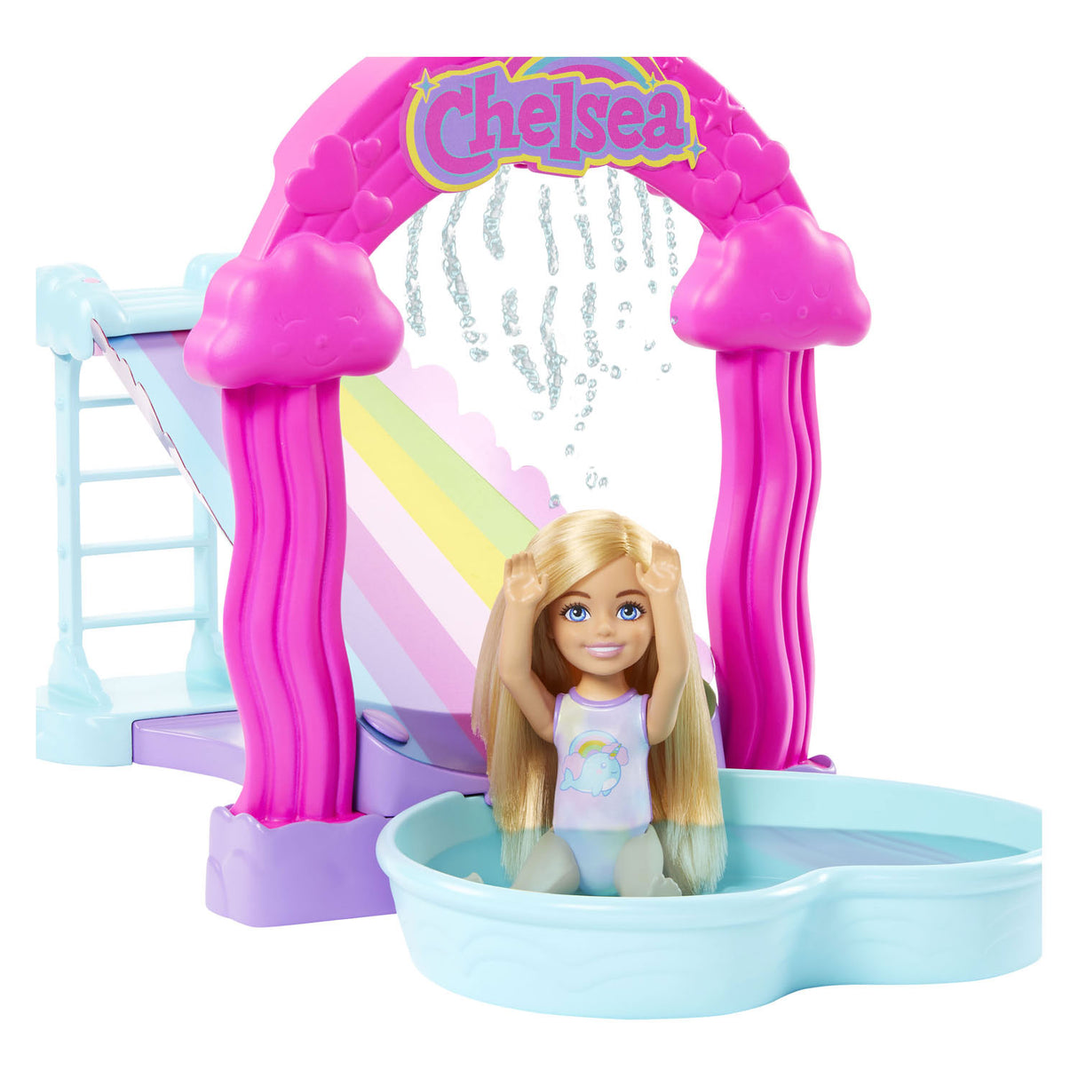 Ensemble de jeu de glissière à eau Mattel Chelsea