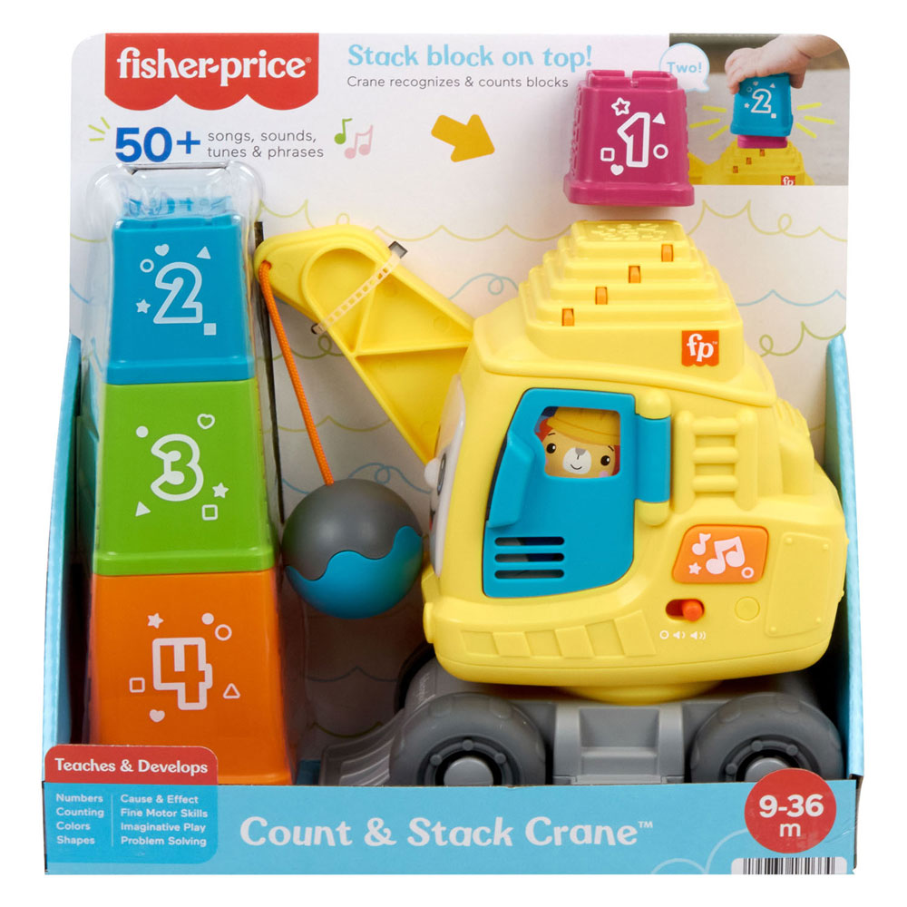 Fisher price stacking crane
