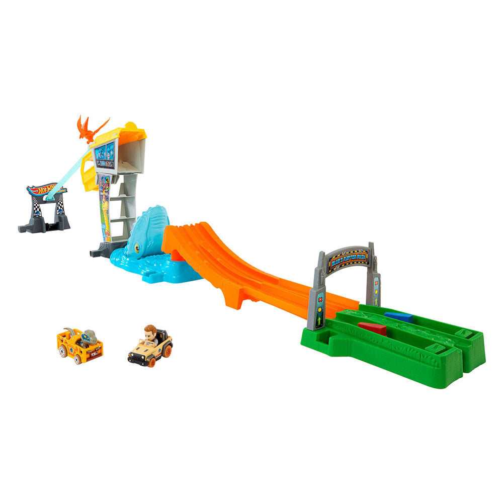 Hot Wheels Racer Fresh Blue's Raptor Rush Play