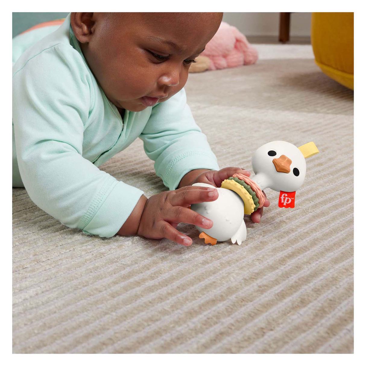 Fisher price bijt rammelaar eend