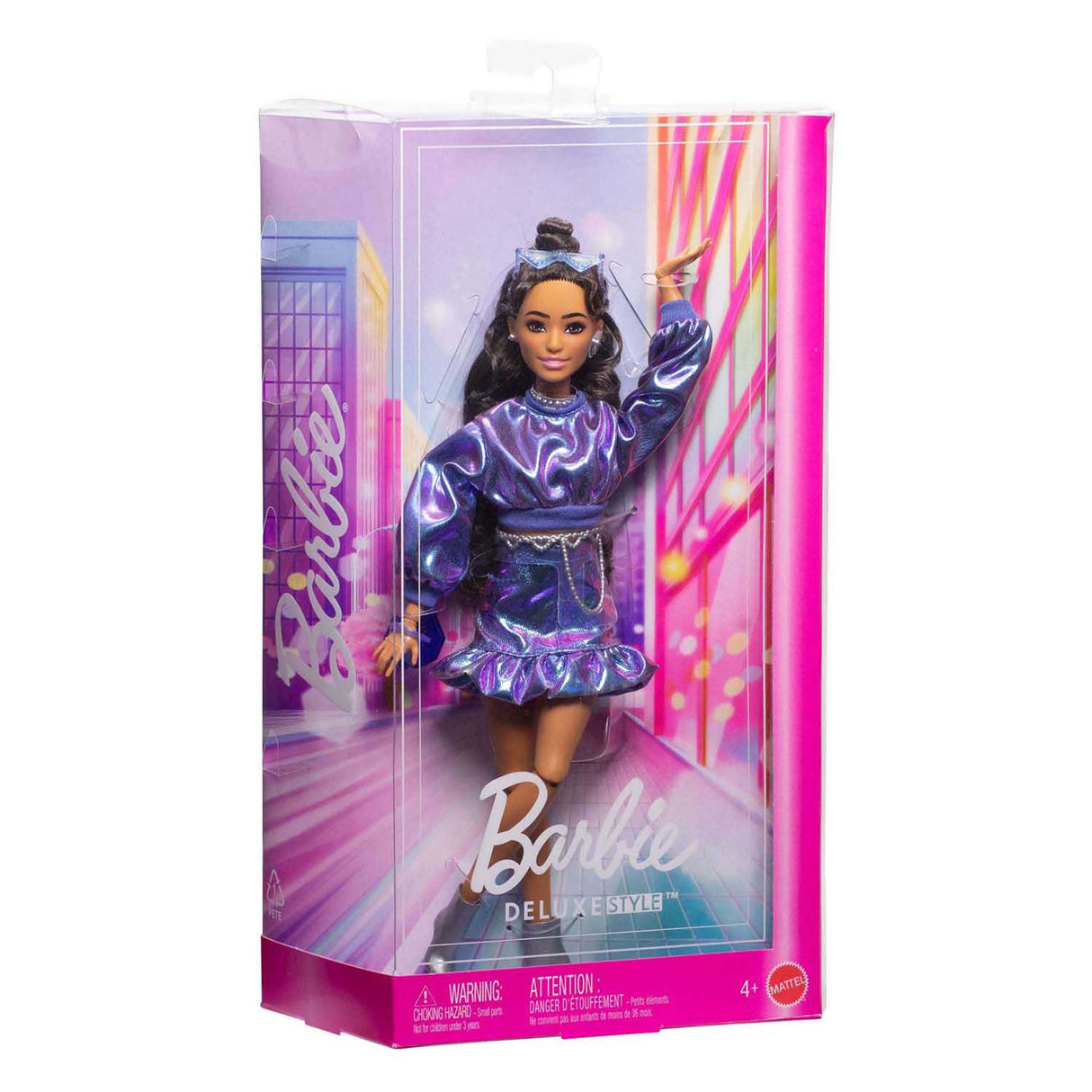 Mattel barbie deluxe style - blauwe trui
