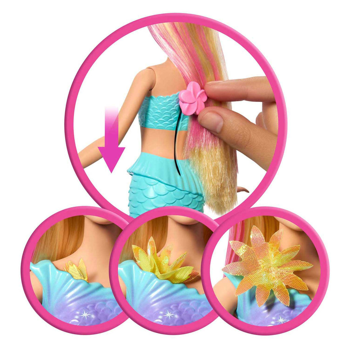 Barbie fantasy garden feature mermaid