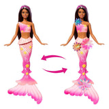 Mattel barbie zeemeermin met magische bloemen roze