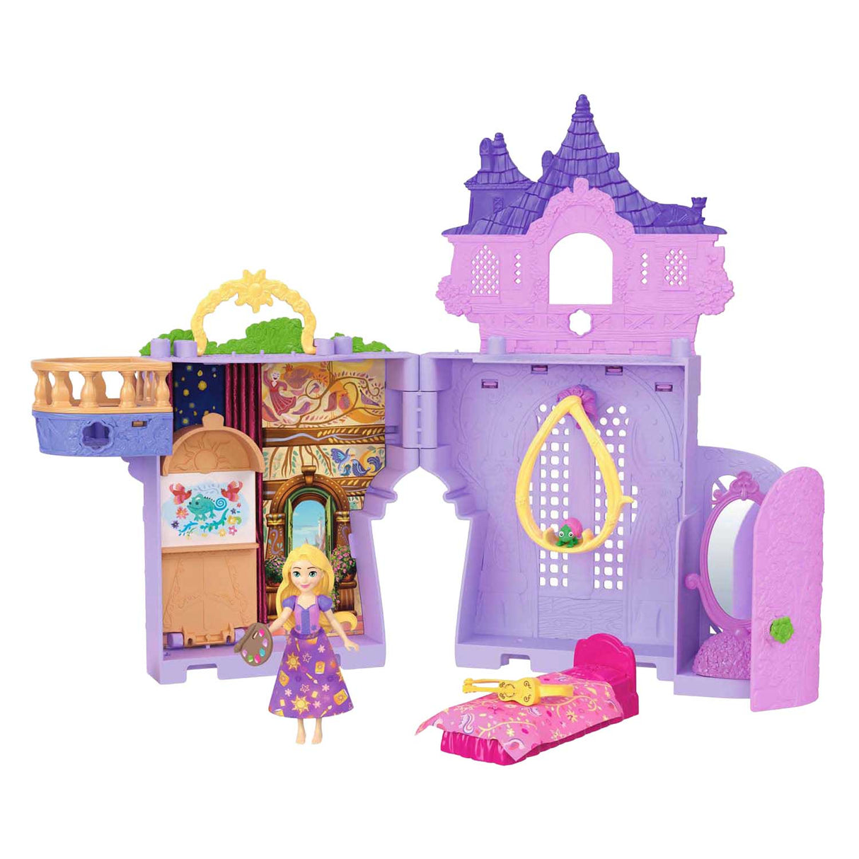 Mattel disney princess rapunzel stacking castle