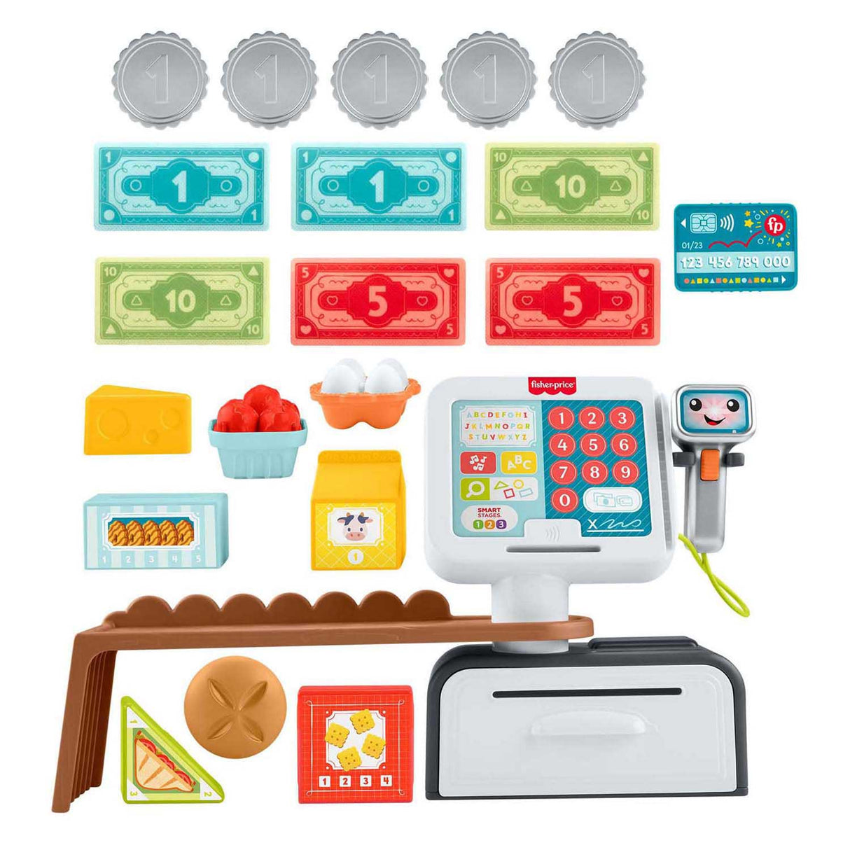 Fisher price smile leather cash register