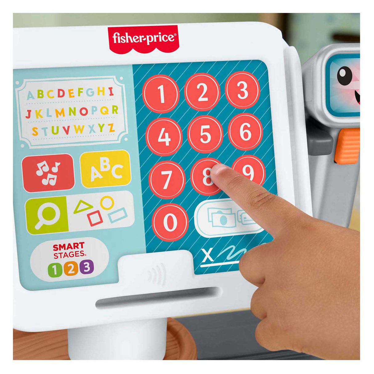 Fisher price smile leather cash register