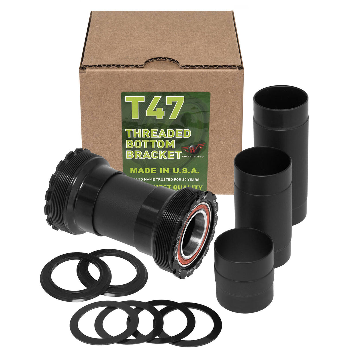 Kola Výroba kol MFG spodní držák T47 Shimano 24 mm ACB černá