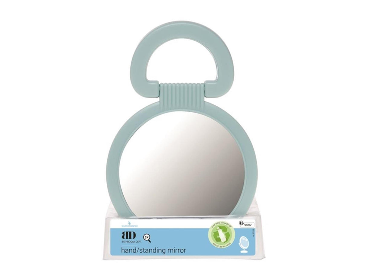 Plastic hand adjustment mirror 23xø15.5 cm