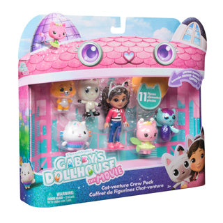 Gabby's dollhouse the movie play figure set gabby and 5 cats