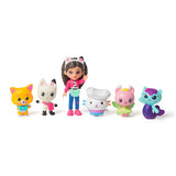 Gabby's dollhouse the movie play figure set gabby and 5 cats