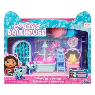 Dem Gabby säin Dollhaus Gabby # 039; s Dammhaus Mercats primps a Pamper Buedzëmmer
