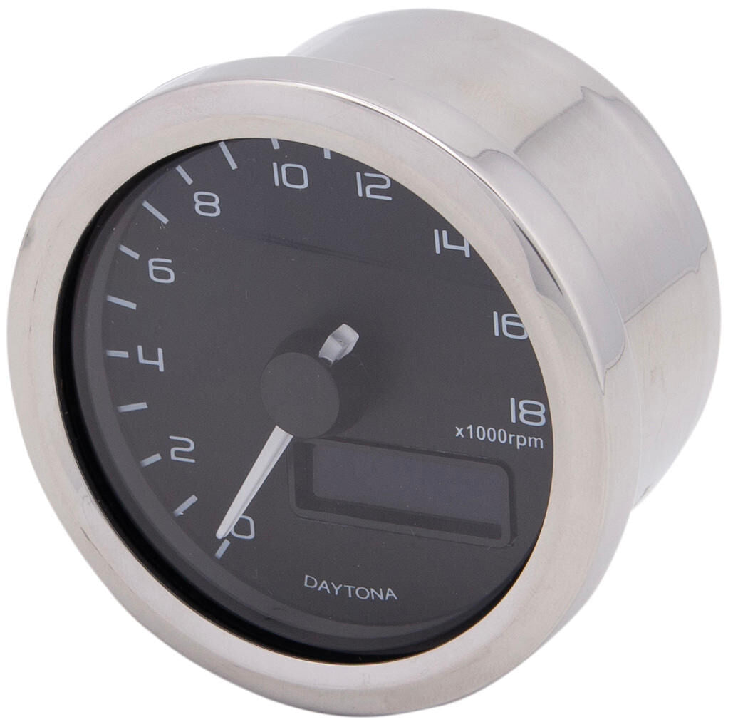 Daytona velona toerenteller rpm velona,sw led-blue 18000 rpm