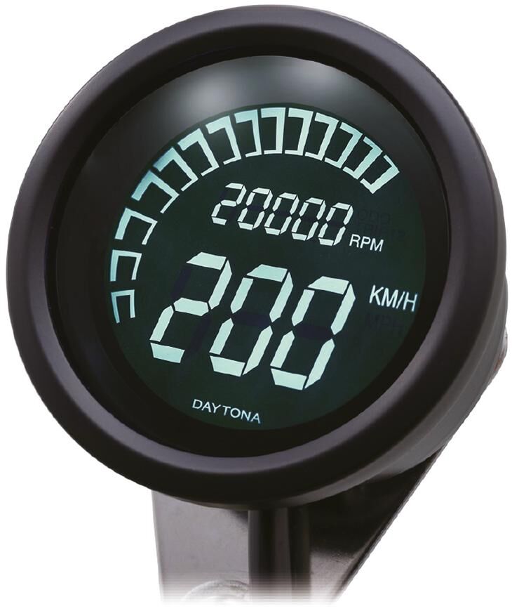 Daytona snelheidsmeter velona 60 dark twin . speedometer velona twin s 60mm 399km h