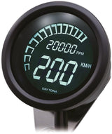 Daytona snelheidsmeter velona 60 dark twin . speedometer velona twin s 60mm 399km h