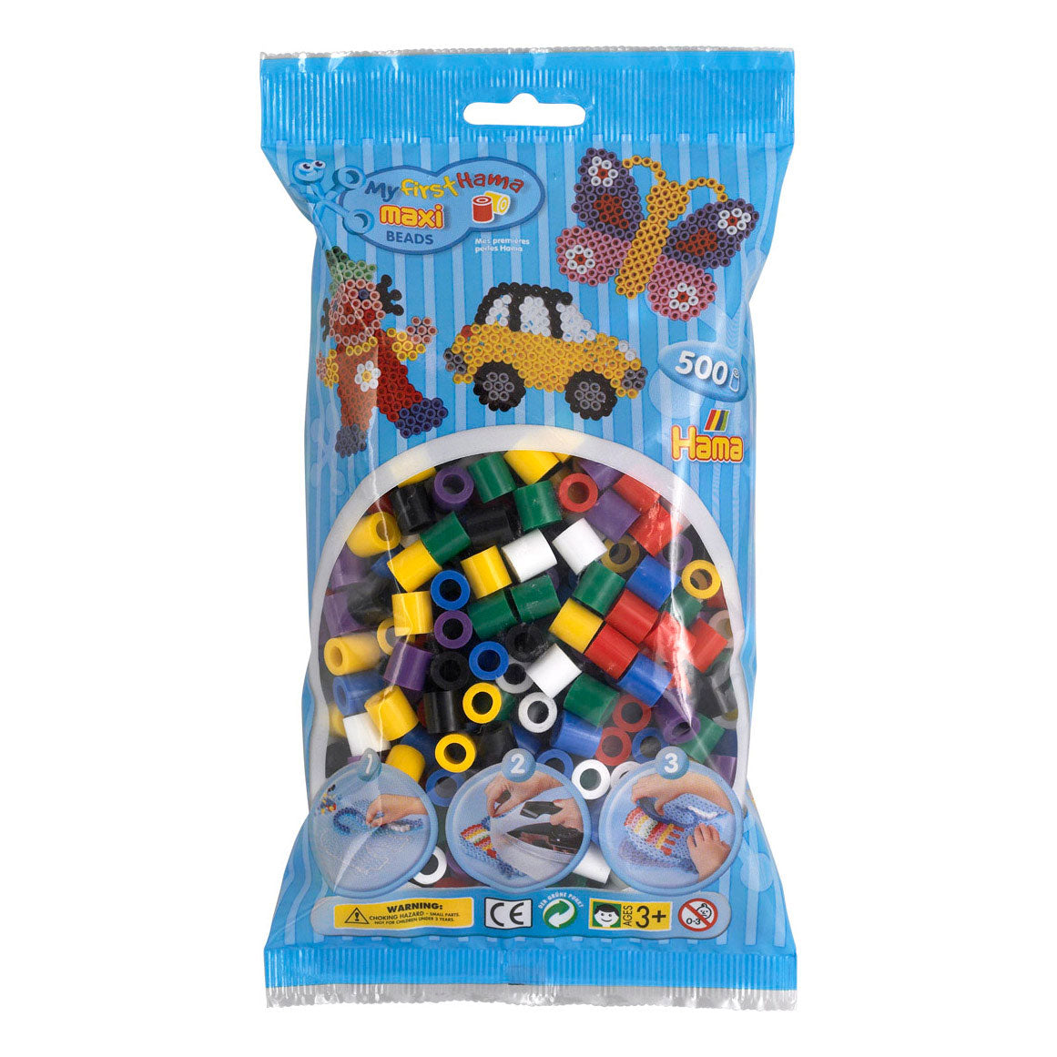 Hama ironing bead mix - basic maxi, 500 pcs.