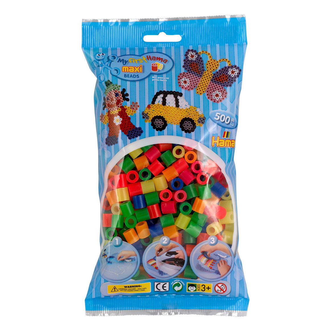 HAMA STRESKOVÁ STRESKA MIX NEON MAXI, 500ST.