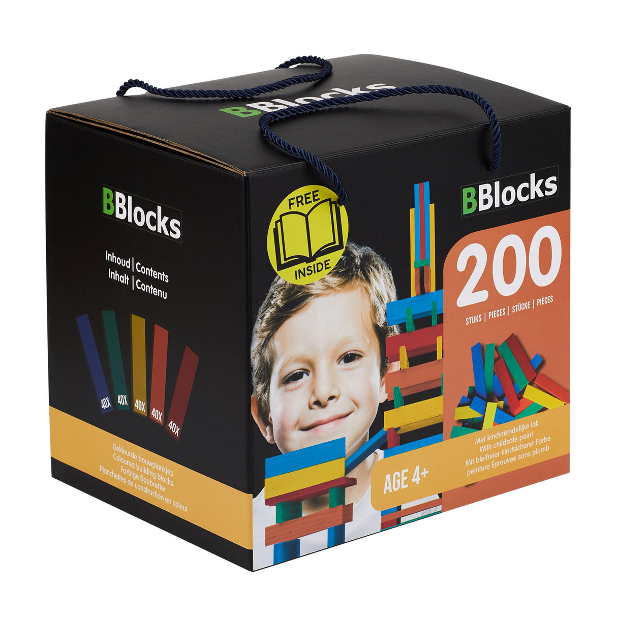 BBlocks Building Planks Color, 200 kpl.