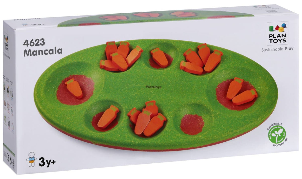 Plan Toys Mancala Game The first to collect the roots in your bowl