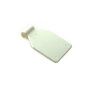 Slatwall price shield plastic white for TEGO hook double closed (art. 4629 4630)