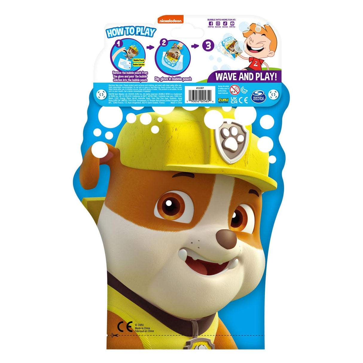 Zuru Paw patrul bubble Bladder Handschuesch