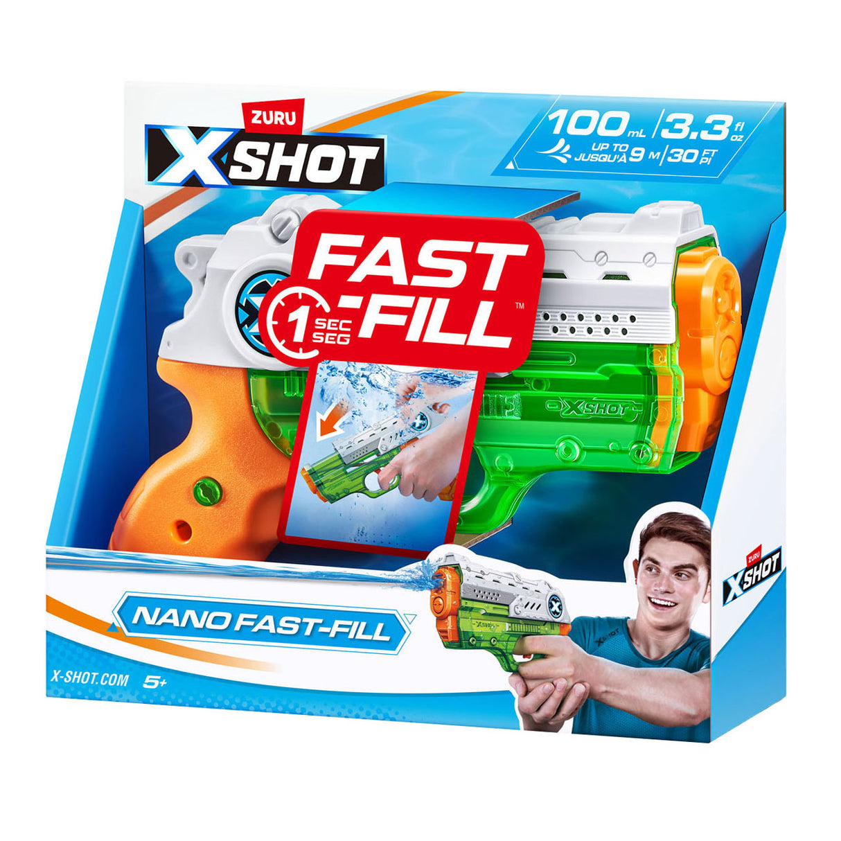 Zuru Sour X-Shot Nano Fast Fill Water Gun