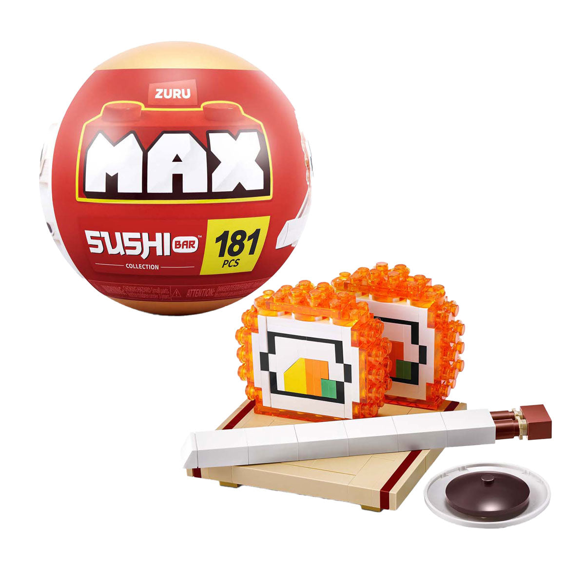 Zuru max premium sushi - строителен комплект за игра в топка изненада