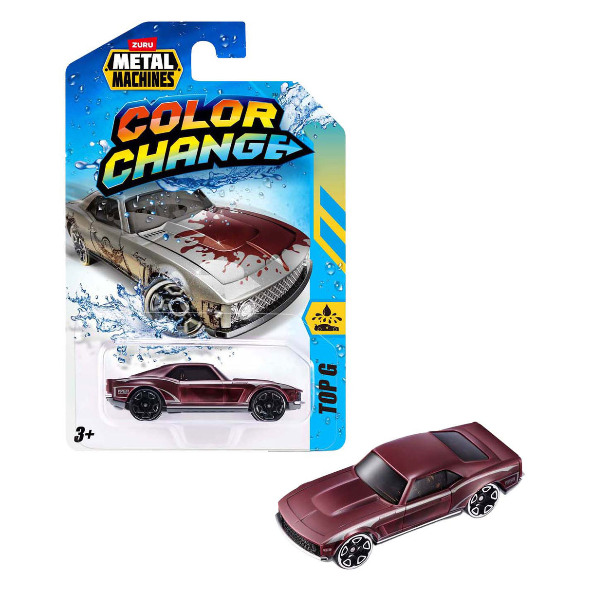 Zuru colour changing metal car
