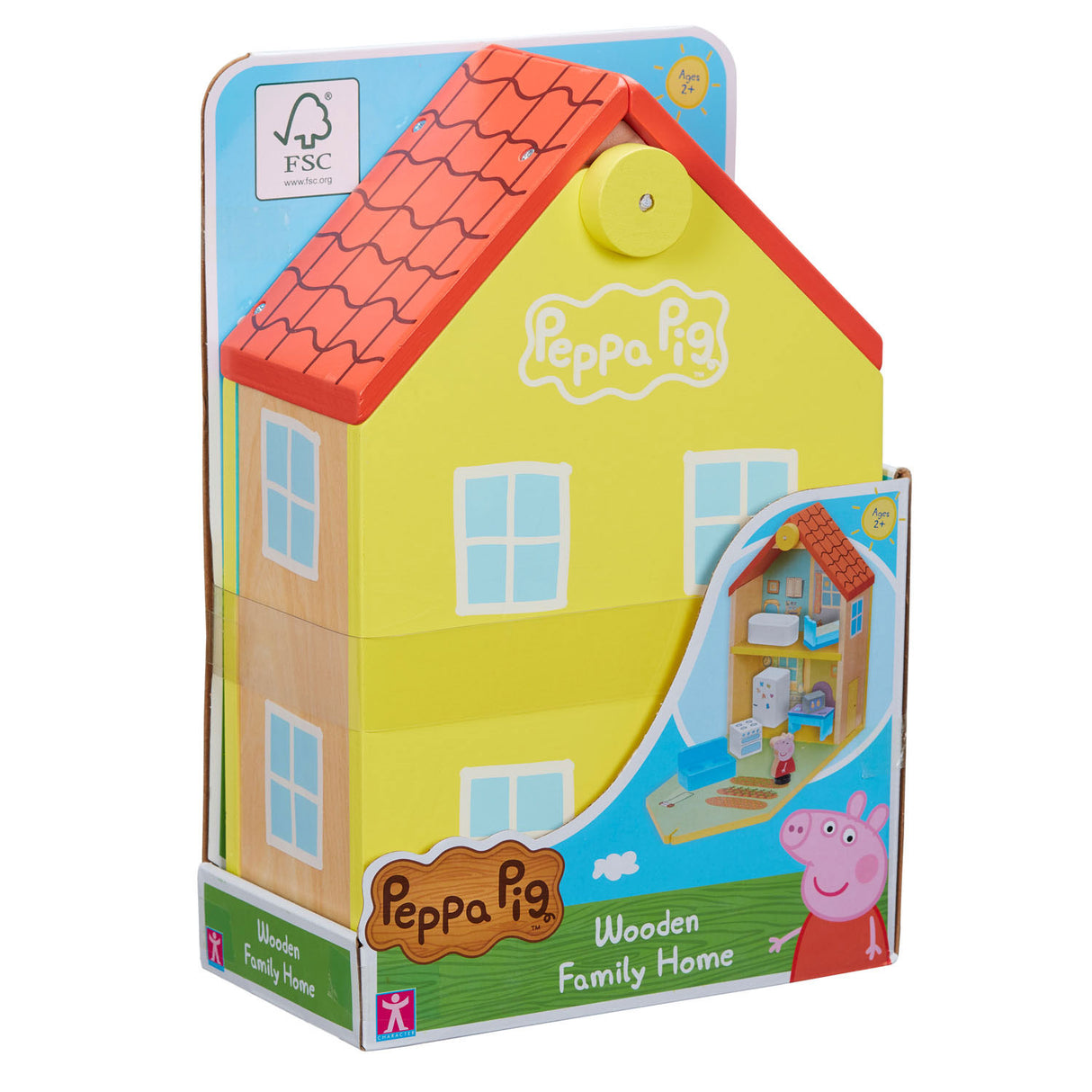 Boti Wooden Dollhouse Peppa Pig s příslušenstvím