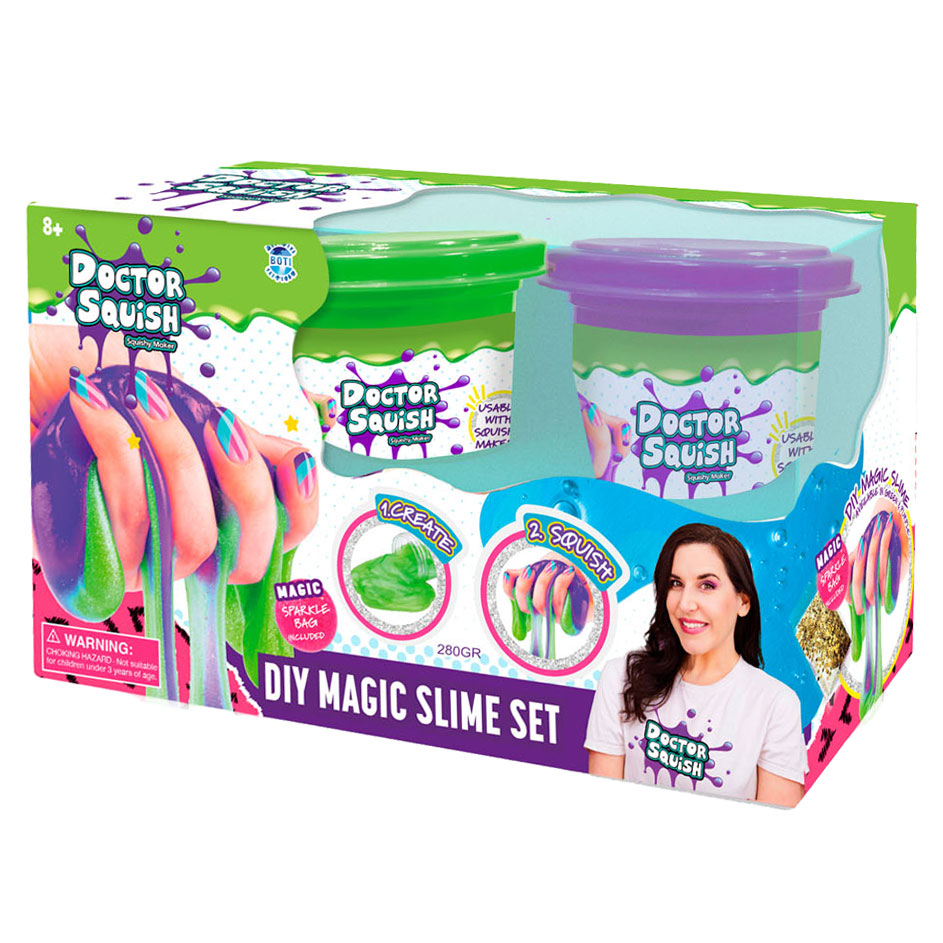 Boti Doctor Squish Sneak Value Pack verde e viola, 240 grammi