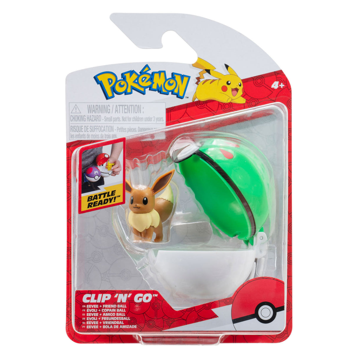 Boti Clip 'N' Go Eevee a Friend Ball Play Set, 2DLG.
