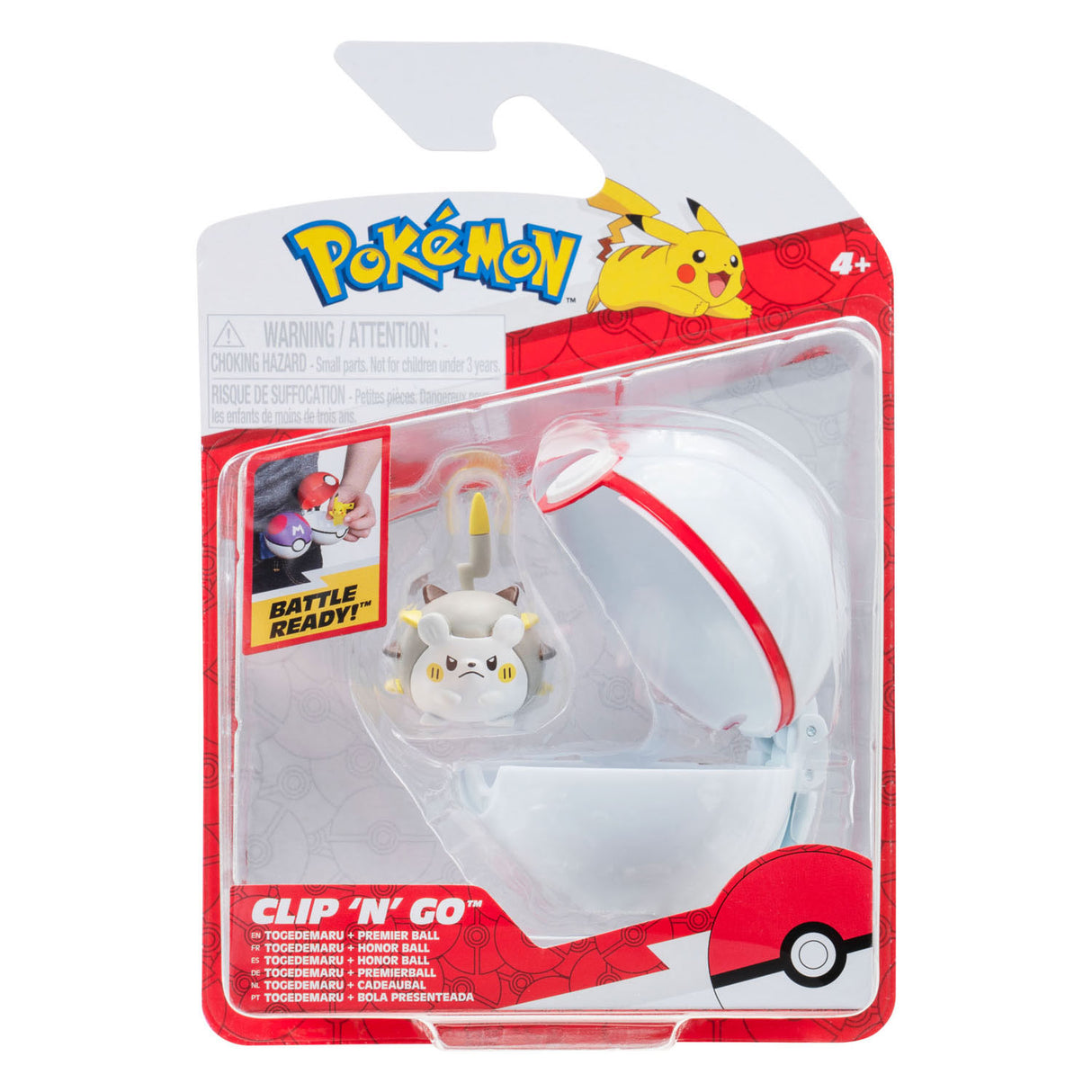 Boti Pokémon Clip 'N' Go Togedemaru Premier Ball Speeltet, 2dlg ..
